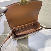 Fortok Celine Triomphe Bag Canvas Tan/Brown 18.5x14x6cm - 5