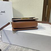 Fortok Celine Teen Triomphe Bag White Brown 18.5x14x6cm - 6