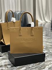 Fortok Saint Laurent Rive Gauche Tote Bag Brown 39×31×18cm - 1