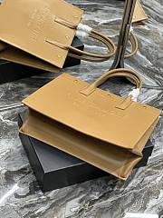 Fortok Saint Laurent Rive Gauche Tote Bag Brown 39×31×18cm - 5