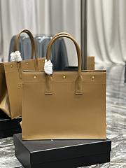 Fortok Saint Laurent Rive Gauche Tote Bag Brown 39×31×18cm - 6