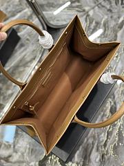 Fortok Saint Laurent Rive Gauche Tote Bag Brown 39×31×18cm - 3