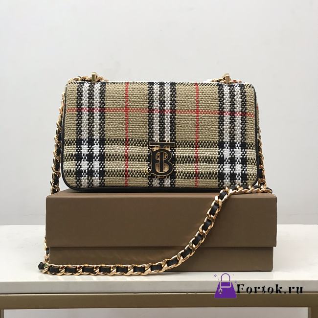 Fortok Burberry Brown Lola Mini Shoulder Bag 23x6x13cm - 1
