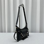 Fortok Givenchy Black Voyou Party Leather Shoulder Bag 24x18x3.5cm - 5