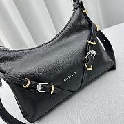 Fortok Givenchy Black Voyou Party Leather Shoulder Bag 24x18x3.5cm - 2