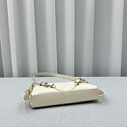 Fortok Givenchy White Voyou Party Leather Shoulder Bag 24x18x3.5cm - 5