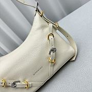 Fortok Givenchy White Voyou Party Leather Shoulder Bag 24x18x3.5cm - 3