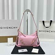 Fortok Givenchy Pink Voyou Party Leather Shoulder Bag 24x18x3.5cm - 1