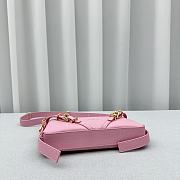 Fortok Givenchy Pink Voyou Party Leather Shoulder Bag 24x18x3.5cm - 2