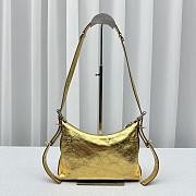 Fortok Givenchy Gold Voyou Party Leather Shoulder Bag 24x18x3.5cm - 3