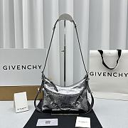 Fortok Givenchy Silver Voyou Party Leather Shoulder Bag 24x18x3.5cm - 6