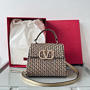 Fortok Valentino 2023 Natural Weaving Tote Bag 22x17x9cm  - 1