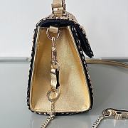 Fortok Valentino 2023 Natural Weaving Tote Bag 22x17x9cm  - 5