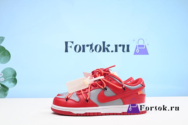 Fortok Nike Off-White x Dunk Low ‘University Red’ CT0856-600 - 1