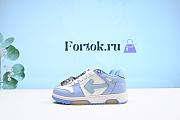 Fortok Off-White Out of Office Low ‘White Light Blue’ Sneakers - 1