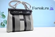 Fortok Hermes Herbag Love Horse Black and White Stripes 25×31×﻿10cm - 1