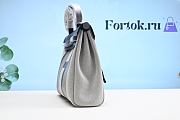 Fortok Hermes Herbag Love Horse Black and White Stripes 25×31×﻿10cm - 5