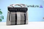 Fortok Hermes Herbag Love Horse Black and White Stripes 25×31×﻿10cm - 2