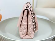 Fortok Chanel A07095 Pink Flap CC Silver Chain Shoulder Bag 32x7.5x19cm - 2