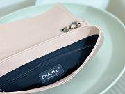 Fortok Chanel A07095 Pink Flap CC Silver Chain Shoulder Bag 32x7.5x19cm - 6