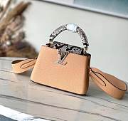Fortok Louis Vuitton Capucines Mini Bag Brown N81985 21x14x8cm - 1