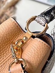 Fortok Louis Vuitton Capucines Mini Bag Brown N81985 21x14x8cm - 6