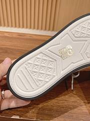 Fortok Dior Sneakers Blue Toile de Jouy Embroidered Cotton - 6