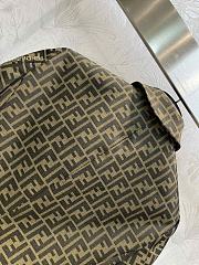 Fortok Fendi Monogram Brown Fabric Blazer - 5