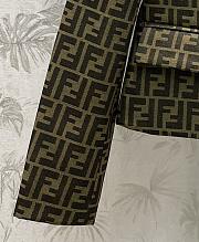 Fortok Fendi Monogram Brown Fabric Blazer - 2