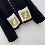 Fortok Fendi 2023 Double F Pocket Zipper Wool Cardigan - 5