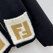 Fortok Fendi 2023 Double F Pocket Zipper Wool Cardigan - 2