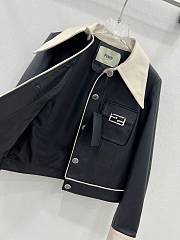 Fortok Fendi 23 Leather Jacket Black - 4