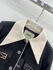 Fortok Fendi 23 Leather Jacket Black - 5