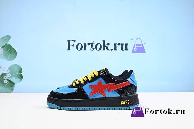 Fortok Bape x Marvel Bapesta Blue Sneakers - 1
