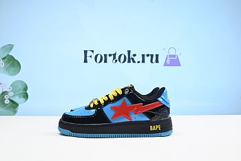 Fortok Bape x Marvel Bapesta Blue Sneakers