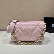 Fortok Prada Pillow Bag Pink 1BD306 31x19x8.5cm - 4