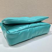 Fortok Prada Pillow Bag Green 1BD306 31x19x8.5cm - 6