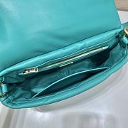 Fortok Prada Pillow Bag Green 1BD306 31x19x8.5cm - 4