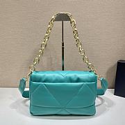 Fortok Prada Pillow Bag Green 1BD306 31x19x8.5cm - 2