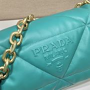 Fortok Prada Pillow Bag Green 1BD306 31x19x8.5cm - 3