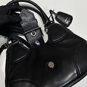 Fortok Prada Black Moon Padded Nappa-Leather Bag 22.5x16x7.5cm - 4