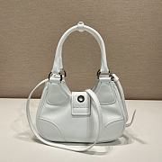 Fortok Prada White Moon Padded Nappa-Leather Bag 22.5x16x7.5cm - 3