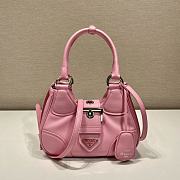 Fortok Prada Pink Moon Padded Nappa-Leather Bag 22.5x16x7.5cm - 1