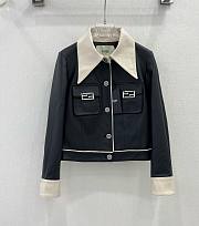 Fortok Fendi 23 Leather Jacket Black - 1