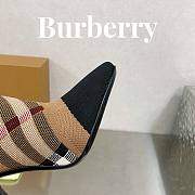 Fortok Burberry Knitted Check Sock Boots Brown - 6