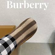 Fortok Burberry Black Brown Check Over-the-knee Boots - 4
