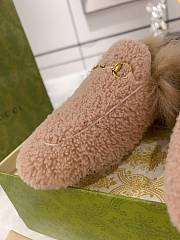 Fortok Gucci Fur Loafers Pink - 6