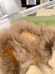 Fortok Gucci Fur Loafers Beige - 4