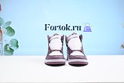 Fortok Air Jordan 1 Retro High OG Bordeaux Purple Shoes - 5