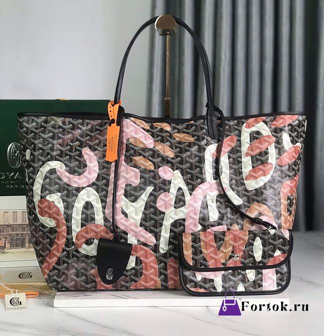 Fortok Goyard Saint Louis GM Bag Lettres Camouflage Red - 1